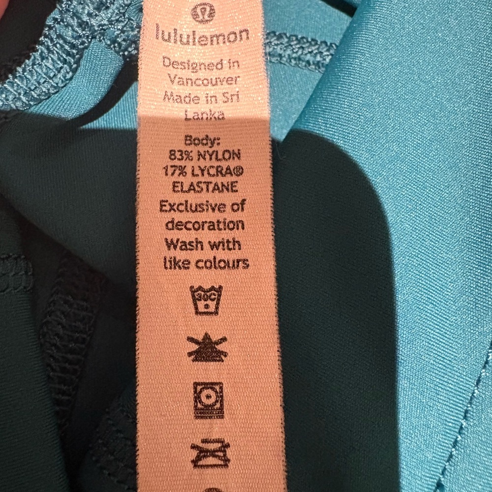 Lululemon Athletica Teal Leggings size 2 - Picture 3 of 6